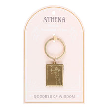 Load image into Gallery viewer, Athena Goddess Talisman Keyring
