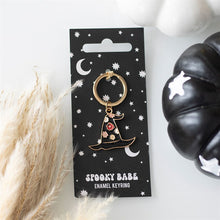 Load image into Gallery viewer, Spooky Babe Witch Hat Keyring
