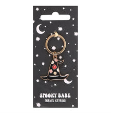Load image into Gallery viewer, Spooky Babe Witch Hat Keyring
