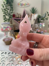 Load image into Gallery viewer, Rose Quartz Goddess / Yoga / Meditation Statue
