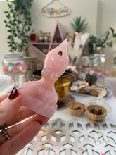 Load image into Gallery viewer, Rose Quartz Goddess / Yoga / Meditation Statue
