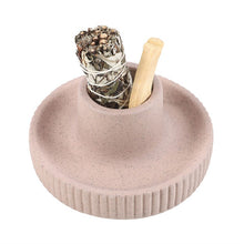 Load image into Gallery viewer, Greige Ribbed Smudge Bowl
