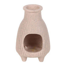 Load image into Gallery viewer, Greige Ribbed Palo Santo Burner

