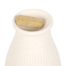Load image into Gallery viewer, Cream Ribbed Palo Santo Brick Burner

