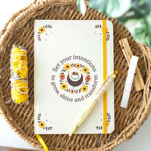 Load image into Gallery viewer, Summer Solstice Intention Journal with Citrine Pen
