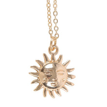 Load image into Gallery viewer, Sun Necklace on Birthday Card
