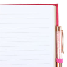Load image into Gallery viewer, Book of Love Spells Journal with Rose Quartz Crystal Pen
