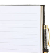 Load image into Gallery viewer, Book of Shadows Journal with Black Obsidian Crystal Pen
