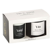 Load image into Gallery viewer, Set of 2 Yin Yang Black Oud and Coconut Candles
