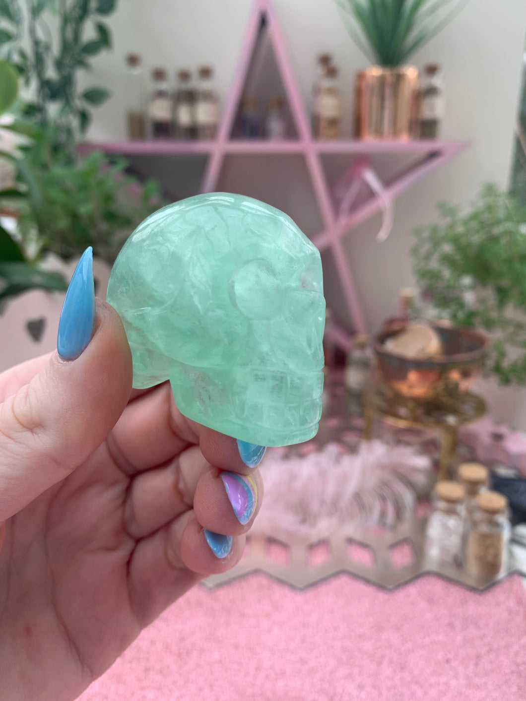 Fluorite Skull