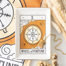 Load image into Gallery viewer, The Wheel of Fortune Vintage Tarot Trinket Dish
