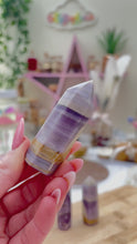 Load and play video in Gallery viewer, Purple Silky / Velvet Fluorite

