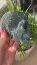 Load and play video in Gallery viewer, Moss Agate Skull
