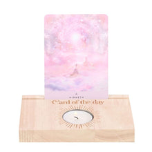 Load image into Gallery viewer, Natural Card of the Day Tarot Card Stand Tealight Holder
