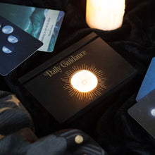 Load image into Gallery viewer, Black Daily Guidance Tarot Card Stand Tealight Holder
