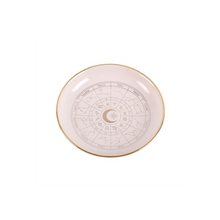 Load image into Gallery viewer, Off White Astrology Wheel Trinket Dish
