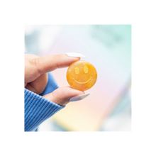 Load image into Gallery viewer, Be Brave Yellow Jade Happy Face Crystal

