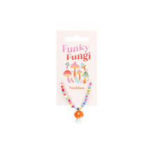 Load image into Gallery viewer, Orange Mushroom Beaded Pendant Necklace

