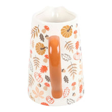 Load image into Gallery viewer, 17cm Autumn Leaves and Pumpkins Ceramic Flower Jug
