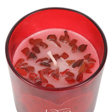 Load image into Gallery viewer, Love Potion Raspberry Crystal Chip Candle
