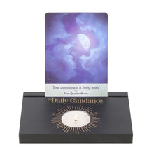 Load image into Gallery viewer, Black Daily Guidance Tarot Card Stand Tealight Holder
