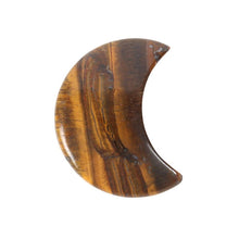 Load image into Gallery viewer, Out Of This World Tiger&#39;s Eye Crystal Moon Greeting Card
