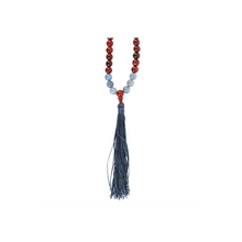 Load image into Gallery viewer, Communication Rosewood &amp; Sodalite Mallah Necklace
