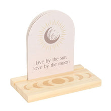 Load image into Gallery viewer, Luna Moth Affirmation Cards with Wooden Stand
