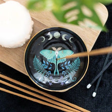 Load image into Gallery viewer, Luna Moth Ceramic Incense Plate
