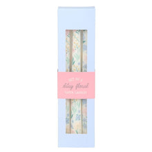 Load image into Gallery viewer, Set of 3 Ditsy Floral Taper Candles
