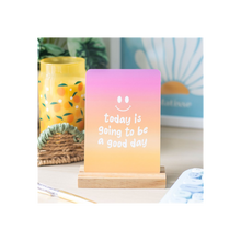 Load image into Gallery viewer, Mindful Moments Affirmation Cards with Wooden Stand

