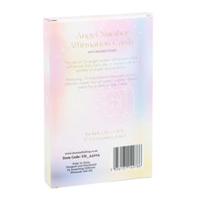 Load image into Gallery viewer, Angel Number Affirmation Cards with Wooden Stand
