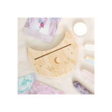 Load image into Gallery viewer, Natural Mystical Hands Crescent Moon Tarot Card Stand
