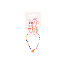 Load image into Gallery viewer, Orange Mushroom Beaded Charm Bracelet
