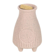 Load image into Gallery viewer, Greige Ribbed Palo Santo Brick Burner
