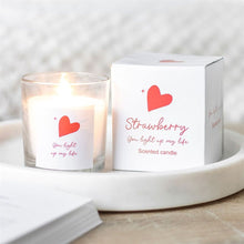 Load image into Gallery viewer, You Light Up My Life Strawberry Scented Candle
