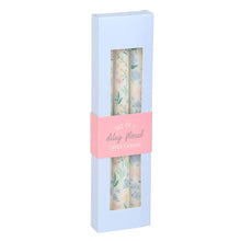 Load image into Gallery viewer, Set of 3 Ditsy Floral Taper Candles
