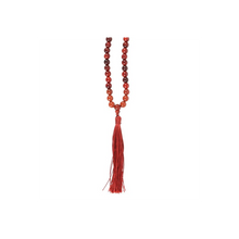 Load image into Gallery viewer, Grounding Rosewood &amp; Red Jasper Mallah Necklace

