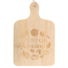 Load image into Gallery viewer, Pumpkin Season Bamboo Serving Board
