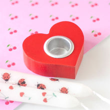 Load image into Gallery viewer, Red Heart Taper Candle Holder
