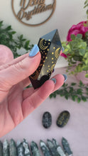 Load and play video in Gallery viewer, Black Obsidian Palms and DT with moons and Stars
