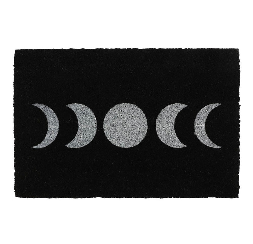 Black Moon Phase Doormat 🌙