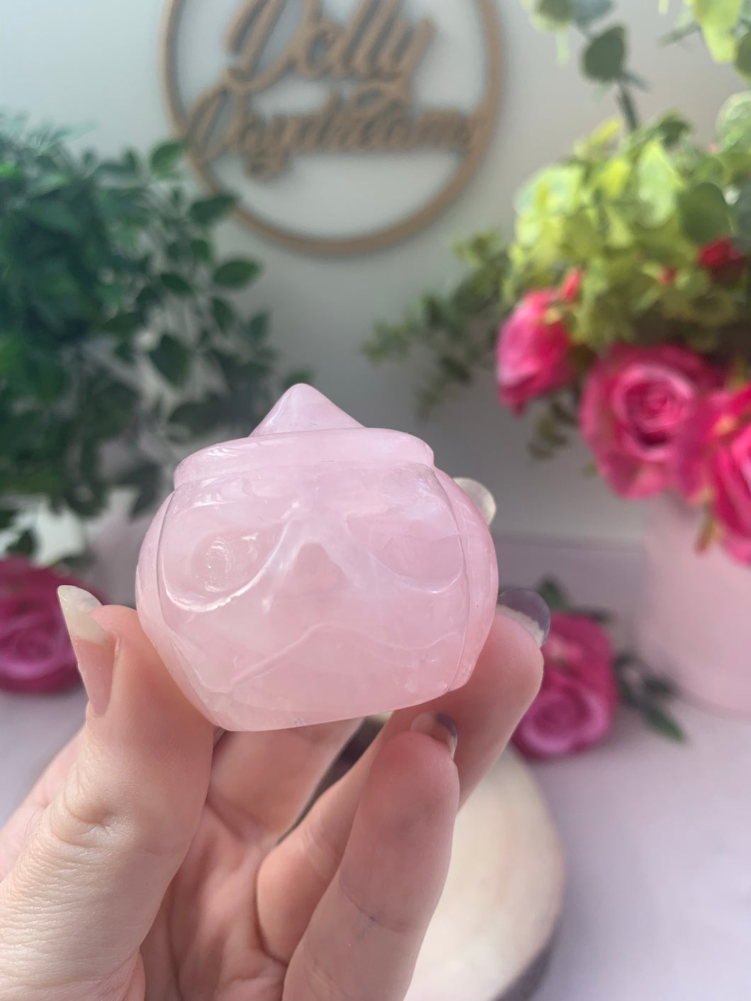 Rose Quartz Pumpkin