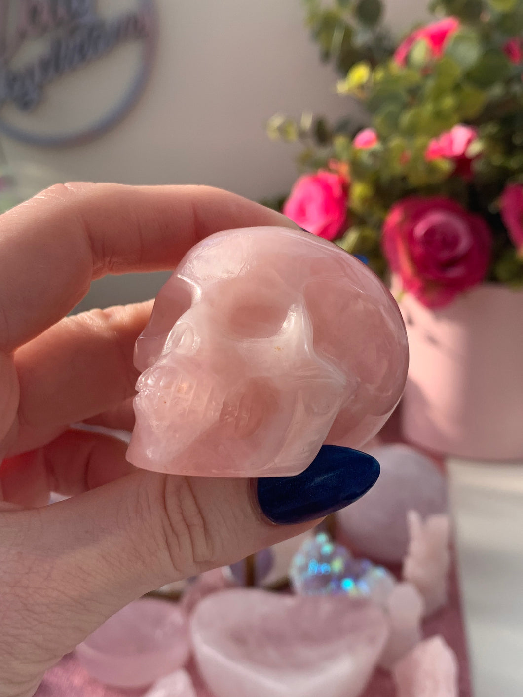 Rose Quartz Skulls