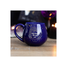 Load image into Gallery viewer, Blue Fortune Teller Colour Changing Mug
