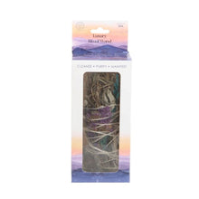 Load image into Gallery viewer, 6in Ritual Wand Smudge Stick with Rosemary, Sage and Aventurine
