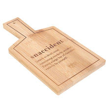 Load image into Gallery viewer, Snaccident Bamboo Serving Board
