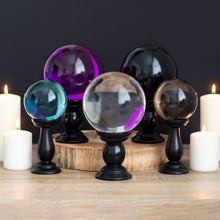 Load image into Gallery viewer, Large Clear Crystal Ball on Stand
