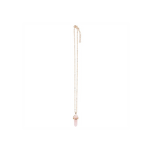 Load image into Gallery viewer, Rose Quartz Crystal Necklace Card
