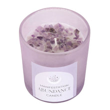 Load image into Gallery viewer, Abundance French Lavender Crystal Chip Candle
